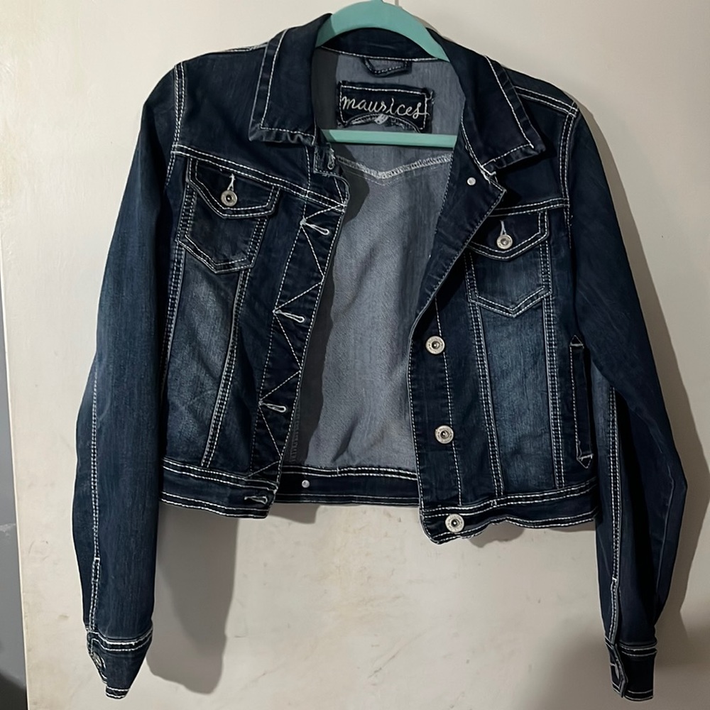 Maurices crop Jean jacket
